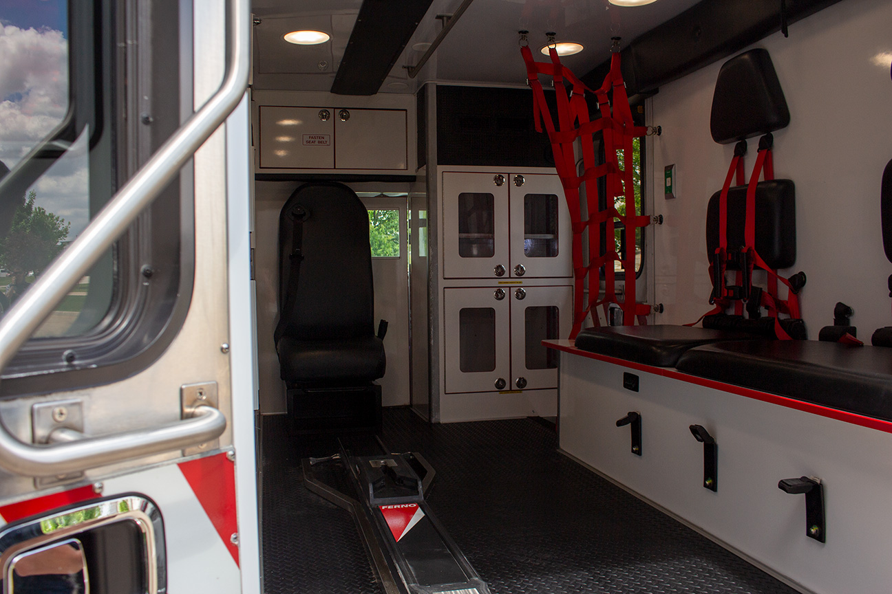 patient compatement of an ambulance