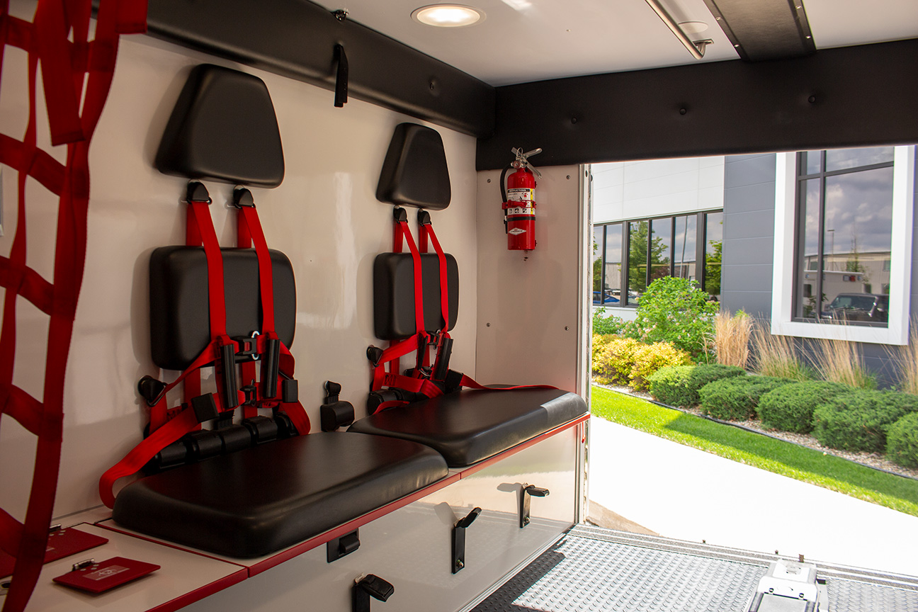 patient compatement of an ambulance