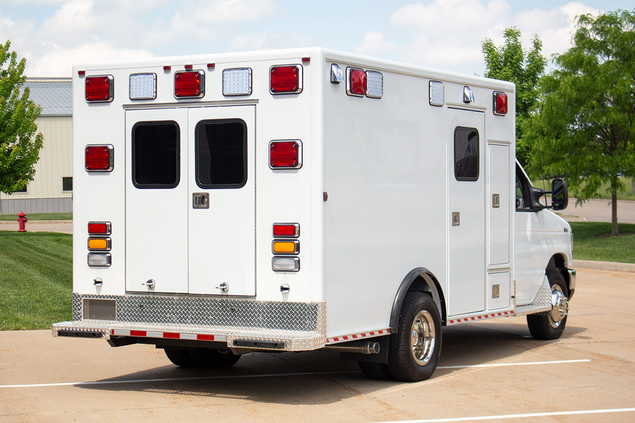 a white ambulance
